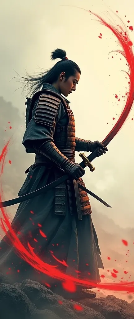 (masterpiece:1.2,exceptional quality,Mirror finish,  cinematic experience  ,  best illustration ,Super detailed),8k,wallpaper,(Watercolor),Sword,warrior,(Japan:2.0),(Slash:2.0),(Express the trajectory of a sword with a red curved flame:2.0),( dynamic :2.0)