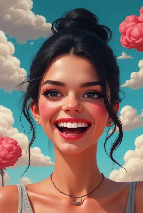 Kendall Jenner funny Snapchat filter
Naked realistic