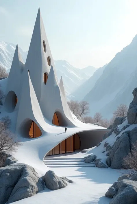 creating shapes with mountains for an architectural design