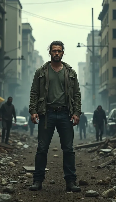 I wanted a photo of Jamie Dornan in the middle of a destroyed city and in the zombie apocalypse 