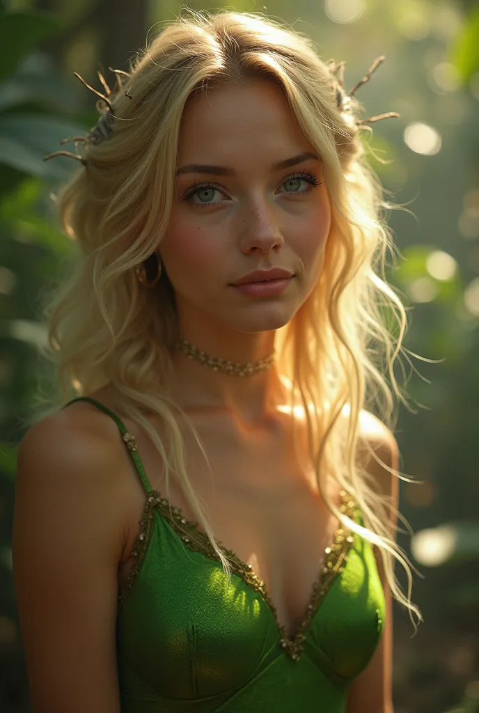 photorealistic photography of woman as tinker bell