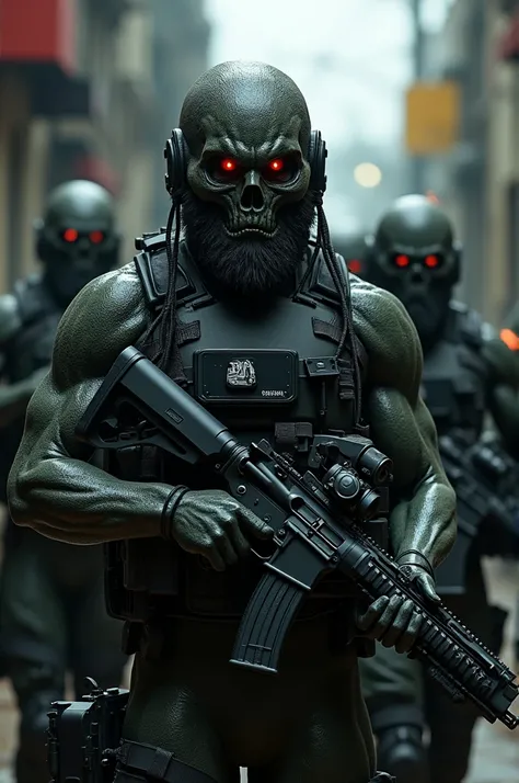  Special Forces from Brazil ,  with their uniformed monsters, stylized and muscular 