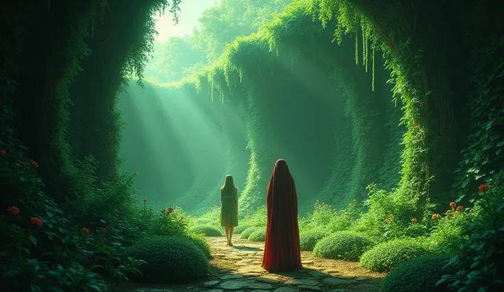 The surreal, disorienting maze, the way nature becomes both enchanting and dangerous, and Zahra’s steady guidance that pulls them through.

 Their path leads them to a lush garden, but as they step inside, the plants and trees begin shifting, creating an e...