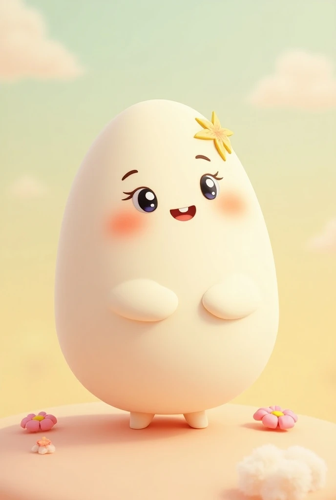  Please make a mascot logo with a game character in the form of an egg for a girl with a nickname "EGGSSSSI "