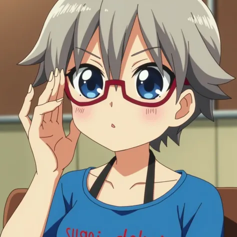 Hana Uzaki is 150 centimeters tall,[1] has silver-colored hair with a slightly black nape, big blue eyes, and a bust size of 96 centimeters with J cups in JP.[2] Hana wears a long-sleeve shirt with the words "sugoi dekai" printed on the front. This can be ...