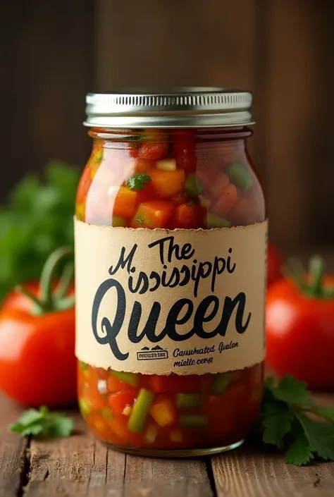 Now do one like it but with Pico de Gallo that says on the label "The Mississippi Queen "