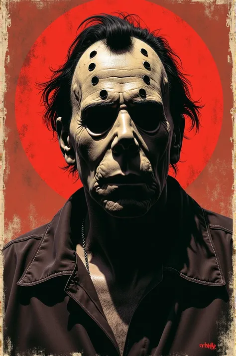 Leather face, The Texas Chain Saw Massacre, Boris Groh art style