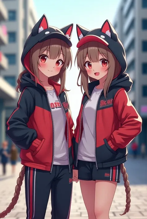 Neko couple costume,  sportswear,  jacket with hat , Anime coat 