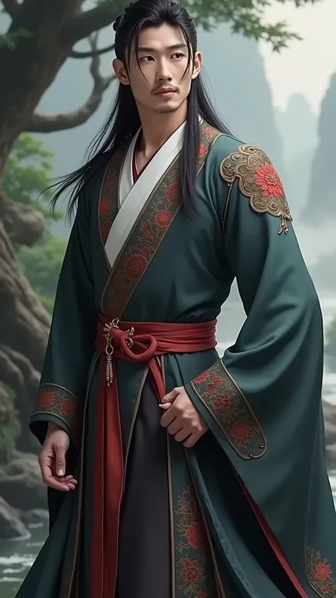 Very handsome man in hanfu