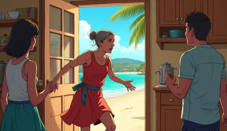 Tourists should have to take a style exam before being allowed to set foot on the Island! Feeling that she had been patient  long enough, Bettina stormed into the kitchen