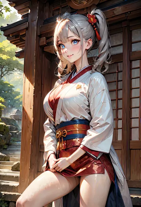 ((Top quality)), ((masterpiece)), (details),
High resolution, super detailed, very real, photorealistic,
Beautiful fine face, detailed face.
Pale skin, realistic shining skin.
Detailed fabric texture, detailed hair texture.
(Eyes with attention to beautifu...