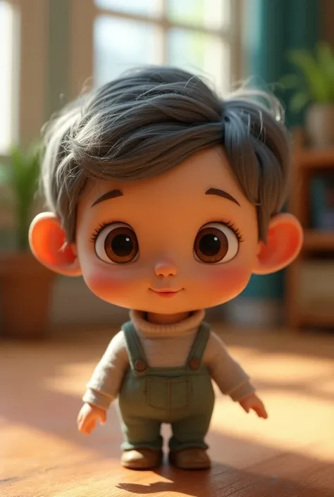 Pixar doll short hair color gray brown eyes 