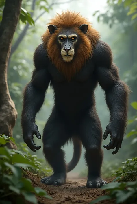 Monkey and lion fusion