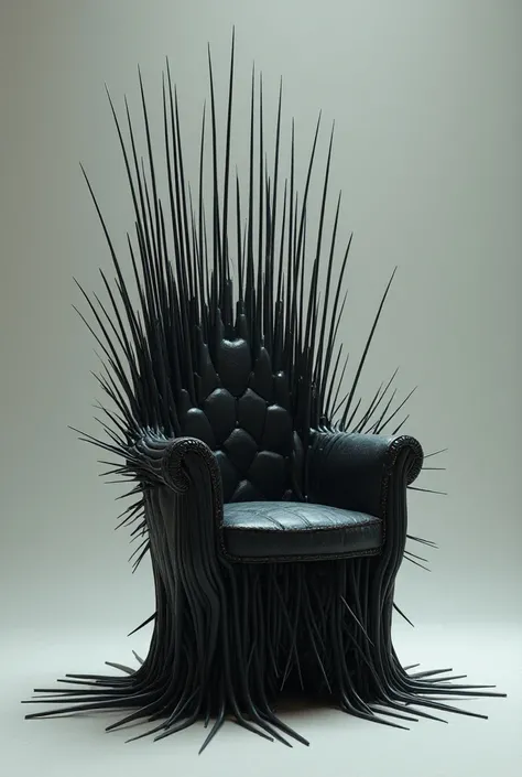 Fantastic chair with needles facing up
