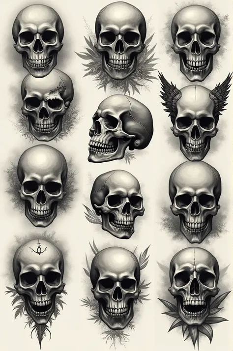 Create Skull Tattoo Designs 