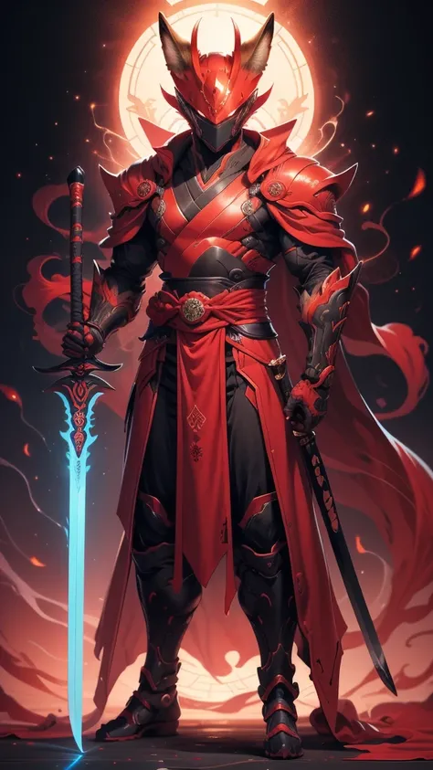  Swords and Anime Characters in Red Outfits with Swords, dragon, Akiyuki Shinbou, Shikanosuke Hachigaki, Ichigo Kurosaki, Akira Akatsuki, The fox and the bush, A cartoon of a woman in a blue robe standing on a ,  Katsura Masakazu, The fox and the bush hold...