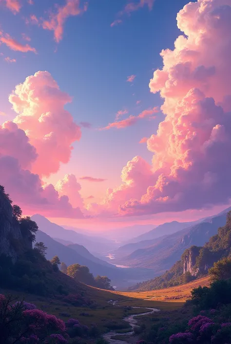 Create a beautiful landscape from the beautiful sky!