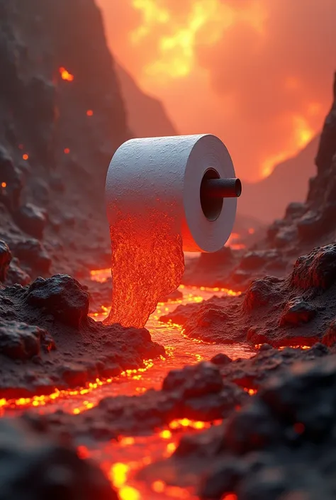 generate for me a lava  toilet paper