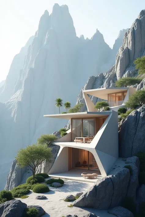 creating shapes with mountains for an architectural design