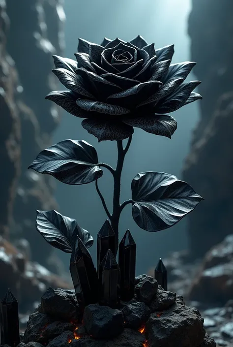 Black cristal rose