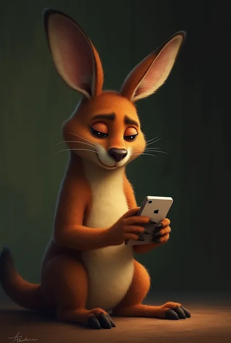 [ Cut to a darker scene of Carlos KANGAROO looking at his phone,  with a sad face ]

“Carlos KANGAROO ANIMAL although surrounded by friends , he felt lonely .  The hateful comments on his networks hurt him more than he imagined.  Each message was a wound t...