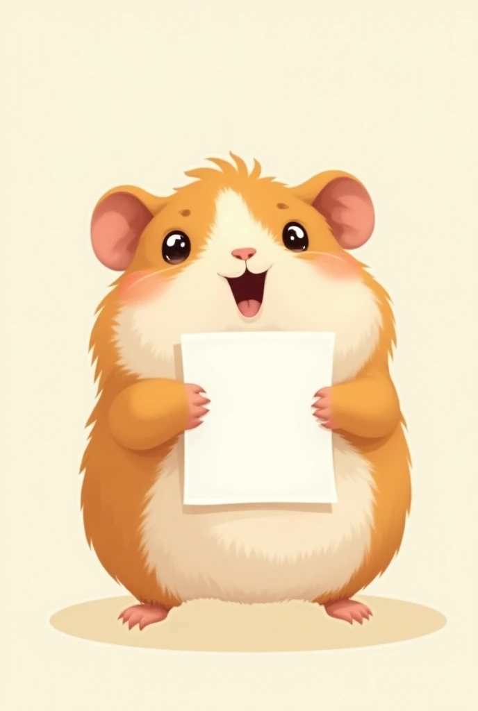 Create the image of a cuy with , clutching a sheet of paper against his chest and he looks very happy