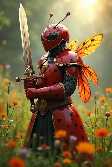 Ladybug Knight with sword