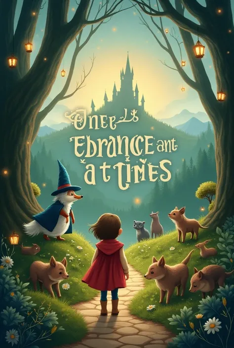 fairytale-style image with the phrase "ONCE UPON A TIME " 