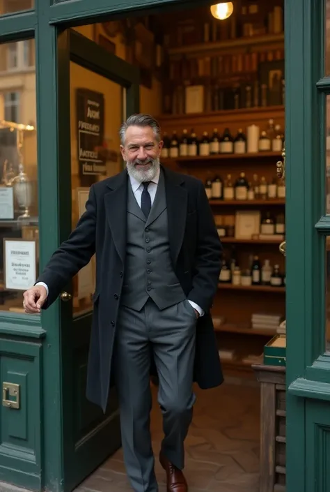 
Le monsieur quitte la pharmacie heureux et satisfait car il a trouvé un traitement naturel pour ses douleurs . 