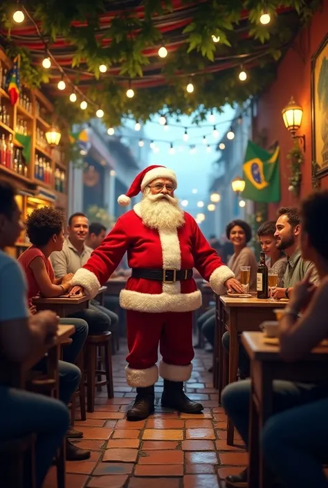 Santa Claus at Buteco in Brazil 
