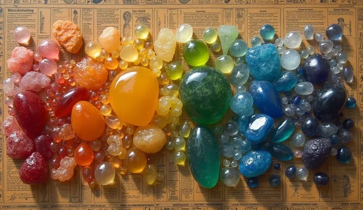 •	"Each color and mineral had a special meaning for the Egyptians;  Do you want to know more ?"