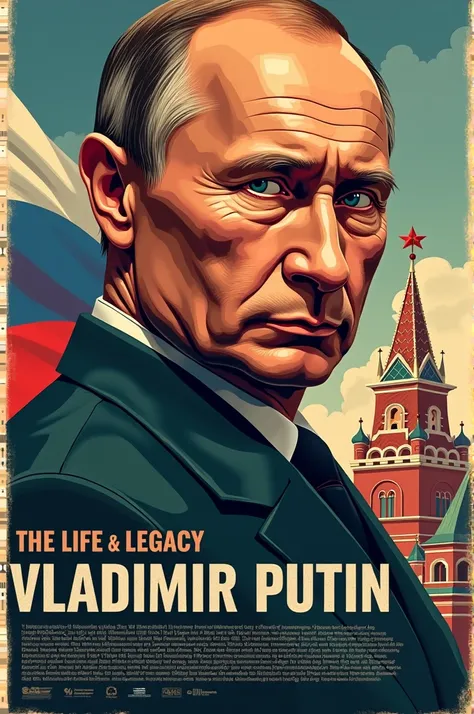 Create a Putin Ras Biography Poster