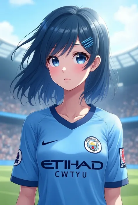 Anime waifu wear manchester city jersey 22/23 