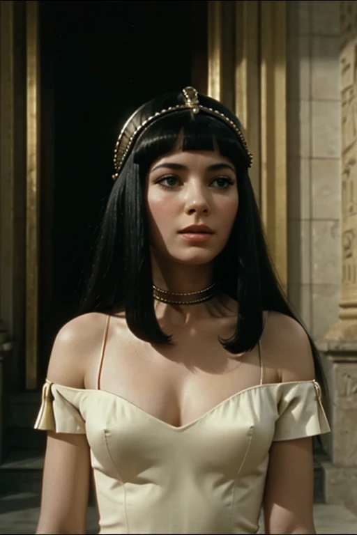 1969 film still, cleopatra, pale skin