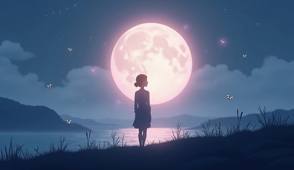 

---

**Prompt:**  
Design a romantic and dreamy thumbnail that reflects the ethereal and poetic essence of the song. Use a soft, glowing night sky as the background, with a large, bright full moon casting a gentle light over a landscape. Place a silhouet...