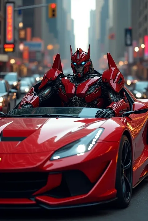 Megatron in Ferrari