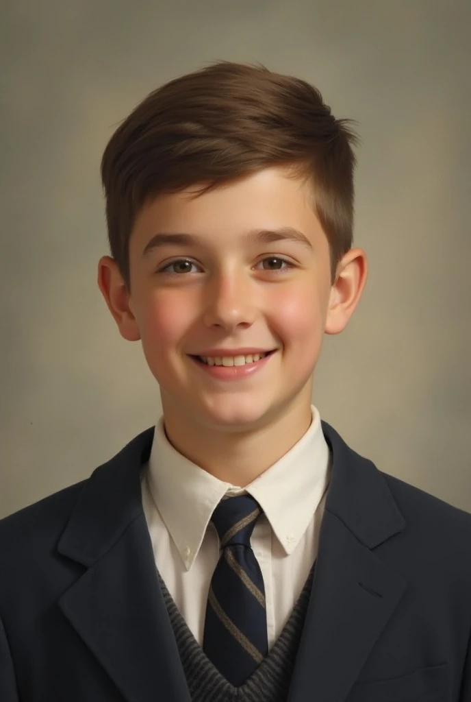 create a photo of a young boy for yearbook photography