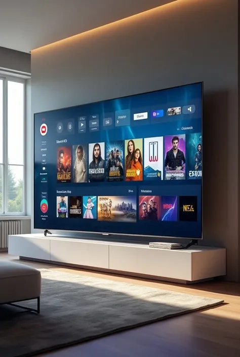 TV with channels, movies and series
