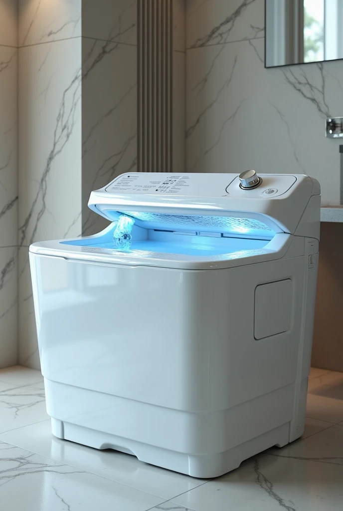 A washing machine that can be turned into a bathtub