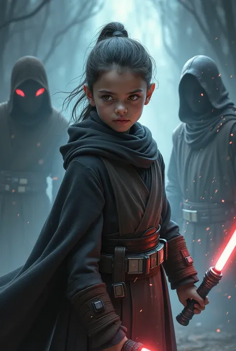 Create a son of a Gray Jedi and a Sith girl , and show it with your parents 