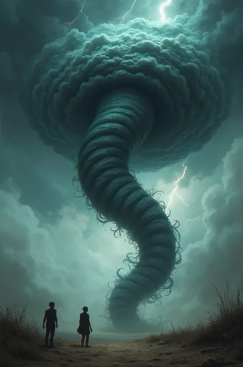 A tornado holding an erect penis