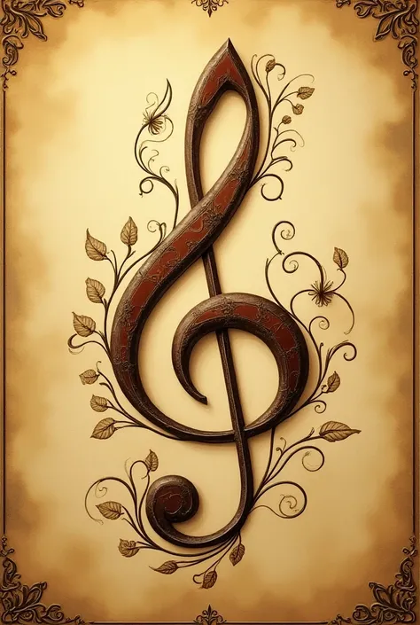 Renaissance-style violin clef