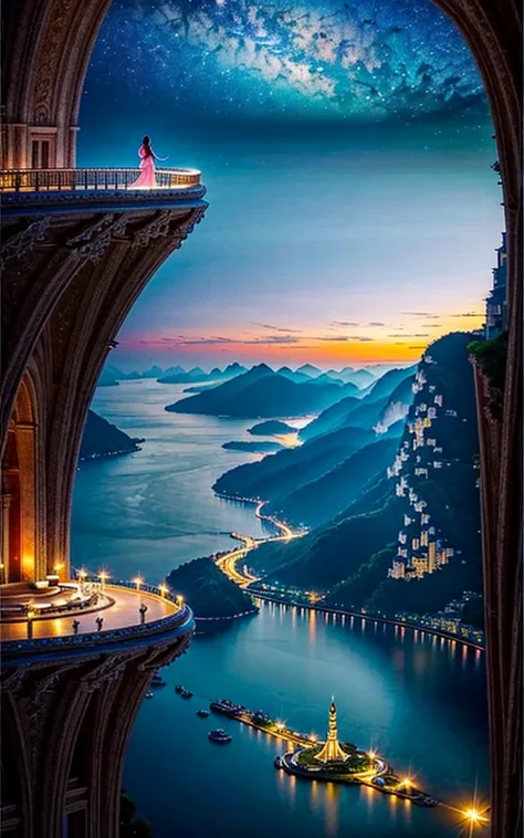 Spectacular views、 Future Cities 、god秘的、 Vivid 、 is glittering、magic、 surrealism、god々、 amazing、Little Star, beautiful view, Inspiring Scenery, Spectacular Scenery ,Breathtaking Scenery , amazing風景,Scenery that shakes emotions,Charming landscape