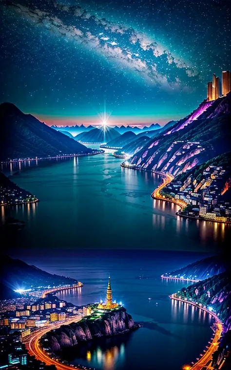 Spectacular views、 Future Cities 、god秘的、 Vivid 、 is glittering、magic、 surrealism、god々、 amazing、Little Star, beautiful view, Inspiring Scenery, Spectacular Scenery ,Breathtaking Scenery , amazing風景,Scenery that shakes emotions,Charming landscape