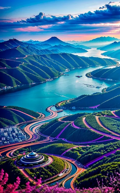 Spectacular views, Future Cities ,god秘的,  Vivid , is glittering,magic,  surrealism,god々Shii, 素晴らShii, The little star ,美Shii景色, Inspiring Scenery, Spectacular Scenery ,Breathtaking Scenery ,素晴らShii風景,Scenery that shakes emotions,Charming landscape