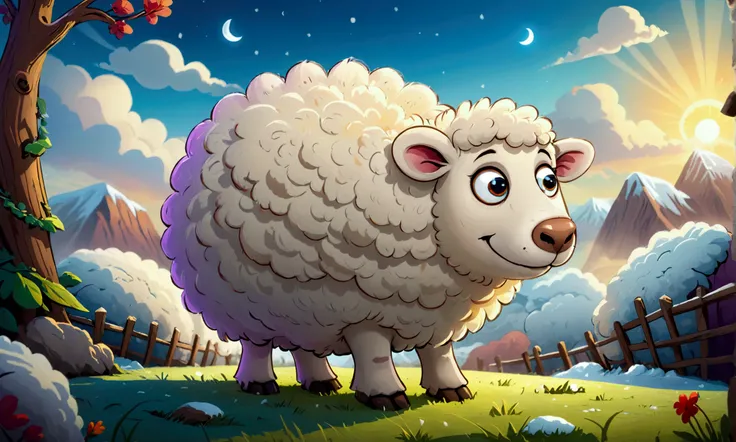  masterpiece ,             Best quality            ,             extremely detailed 8K wallpaper    ,          on a fluffy white wool sheep     ,   E F G H endless fun
Come and sing with me until dawn