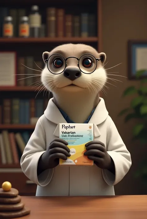 Nutritionist otter with valsartan box 