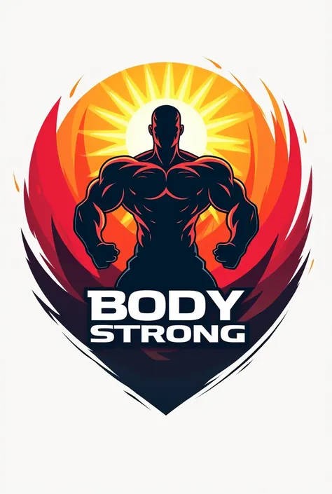  Generate a logo that attracts the publics attention and is used for sales of supplements, that has BRIGHT colors and that the LOGO is called : body strong 