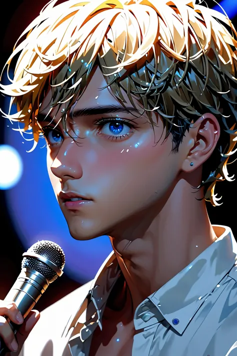 (best quality, masterpiece, detailed eyes,  high res,  detailed ), ( beautiful animation ), male:1, semi_realistic, young man, 2...