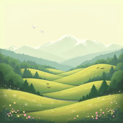 CREATE A LOFI STYLE LANDSCAPE 